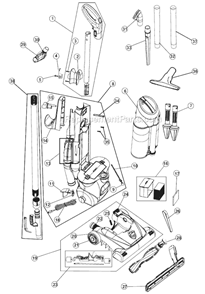 Part Location Diagram of 2LK0200BV0 Dirt Devil Dirt Cup Assembly - Blue